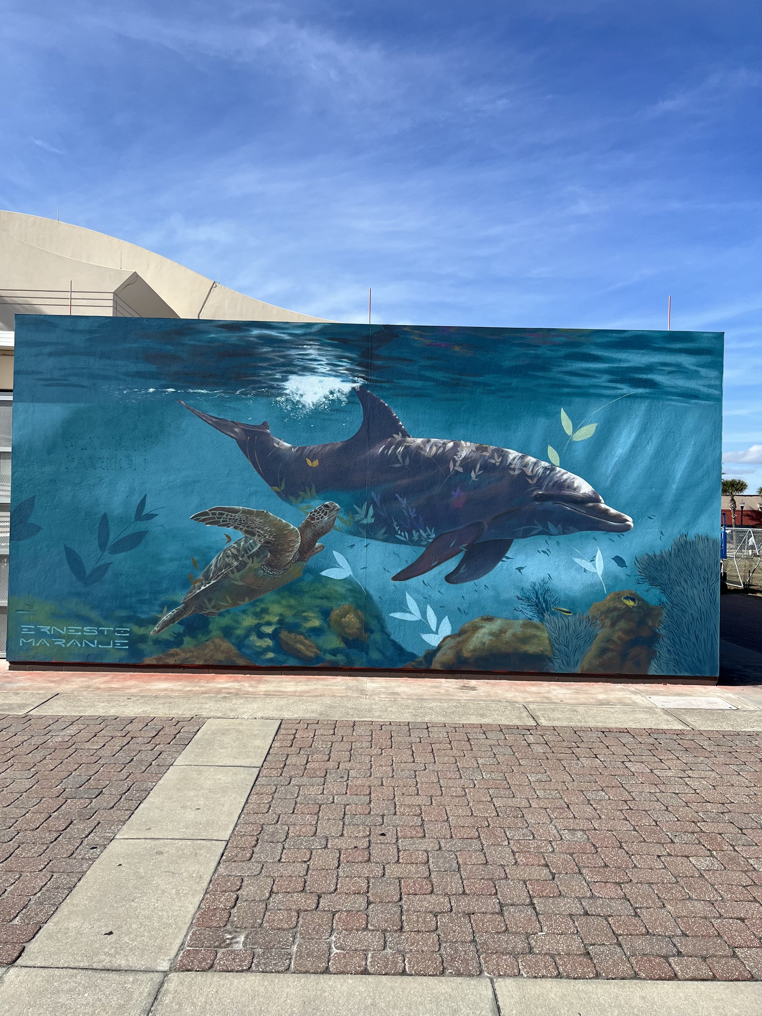 ぴよこさま専用　オーシャンアート Jacksonville Beach Seawalk Pavilion Mural by Ernesto Maranje